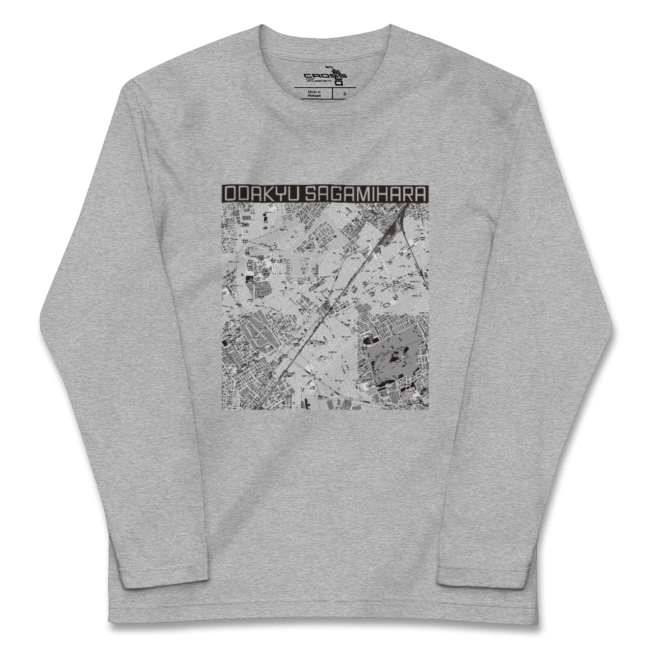 【小田急相模原（神奈川県）】地図柄ロングスリーブTシャツ