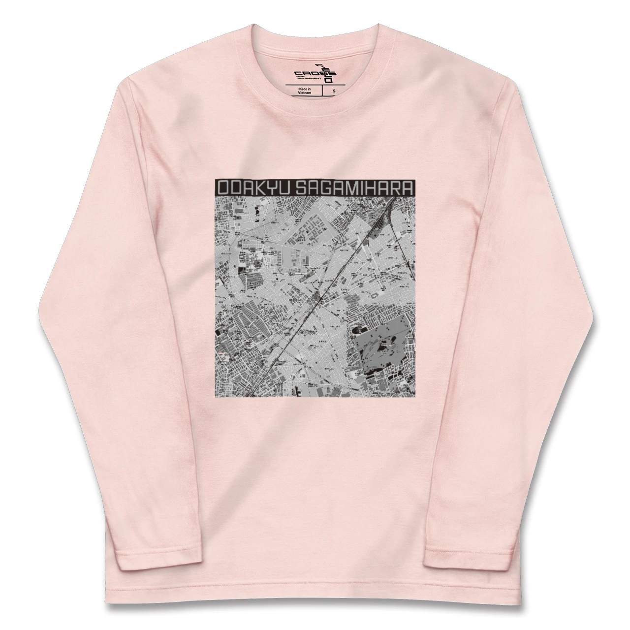 【小田急相模原（神奈川県）】地図柄ロングスリーブTシャツ