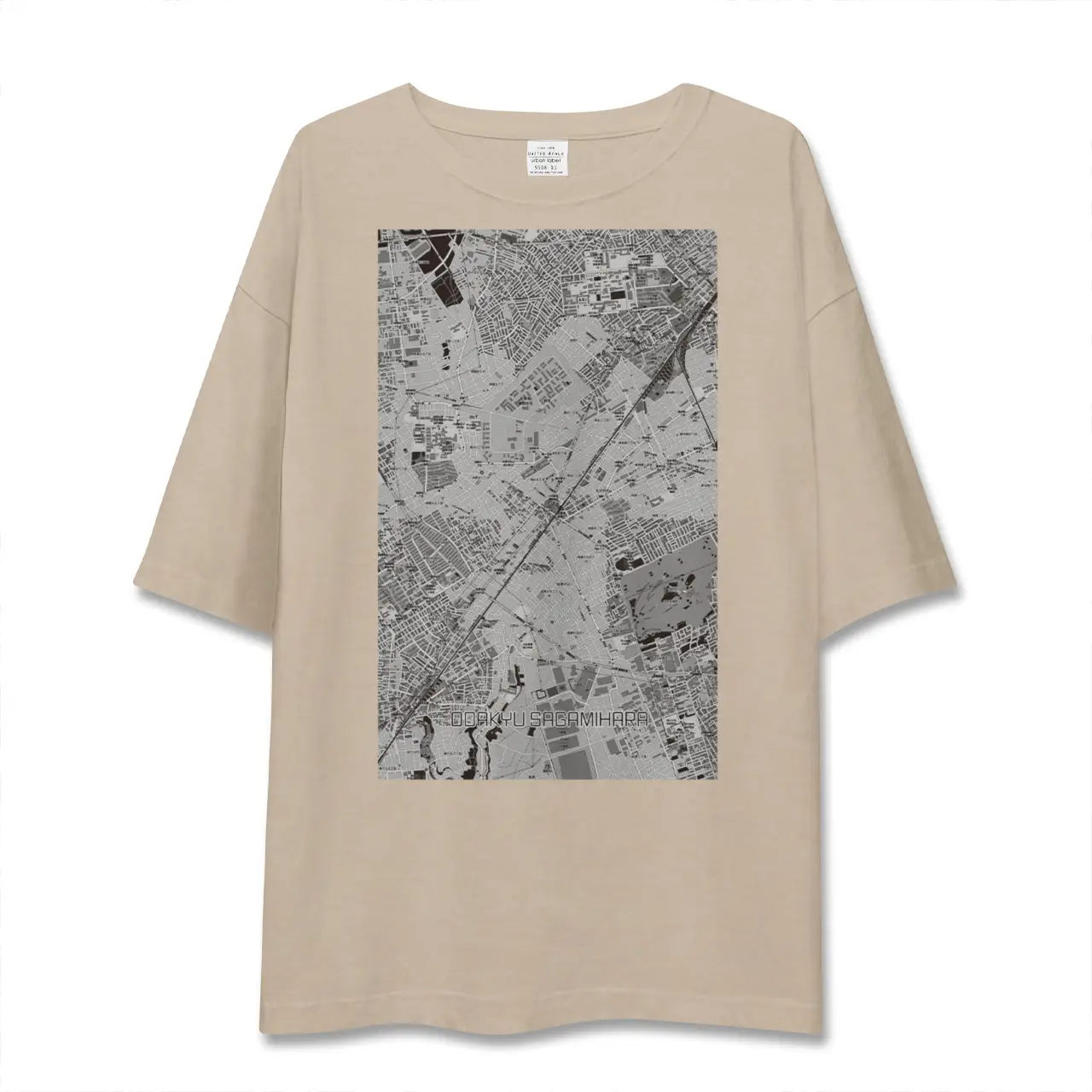 【小田急相模原（神奈川県）】地図柄ビッグシルエットTシャツ