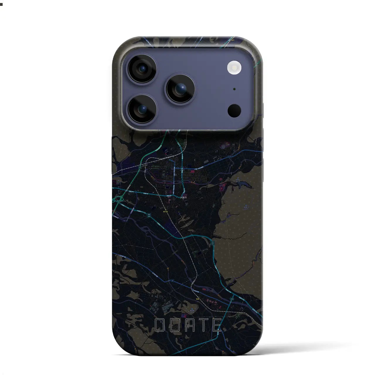 【大館（秋田県）】地図柄iPhoneケース（バックカバータイプ）