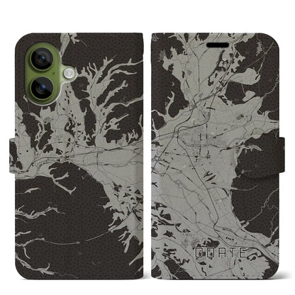 【大館（秋田県）】地図柄iPhoneケース（手帳タイプ）