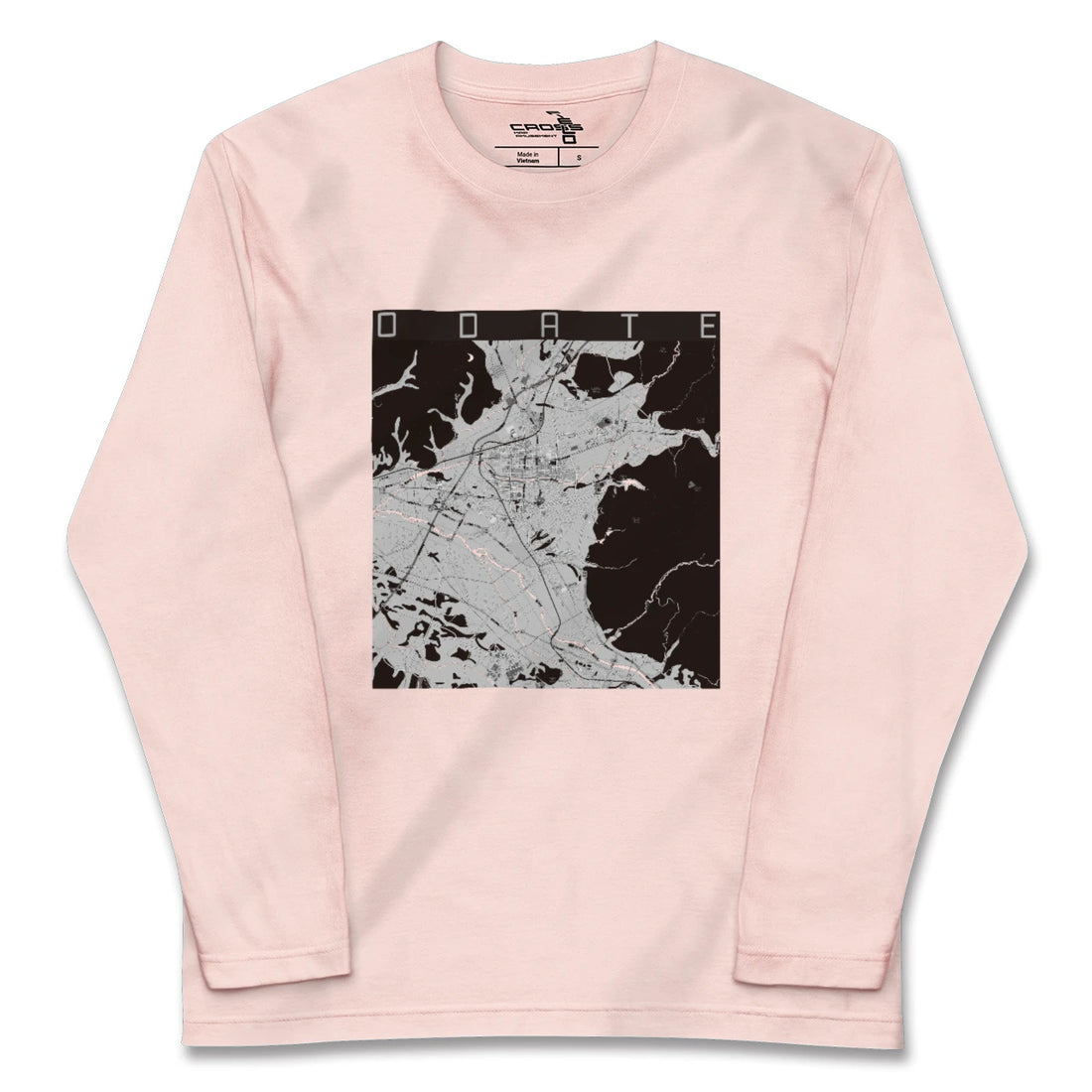 【大館（秋田県）】地図柄ロングスリーブTシャツ