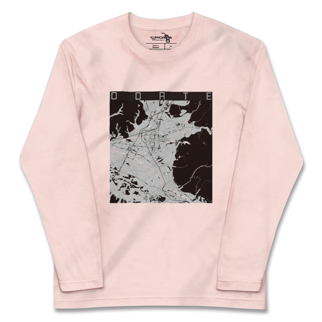 【大館（秋田県）】地図柄ロングスリーブTシャツ
