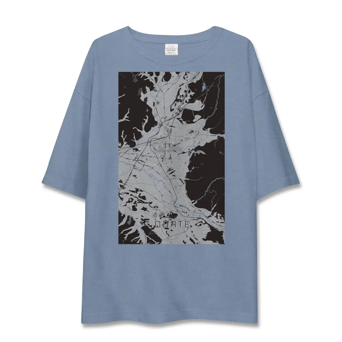 【大館（秋田県）】地図柄ビッグシルエットTシャツ