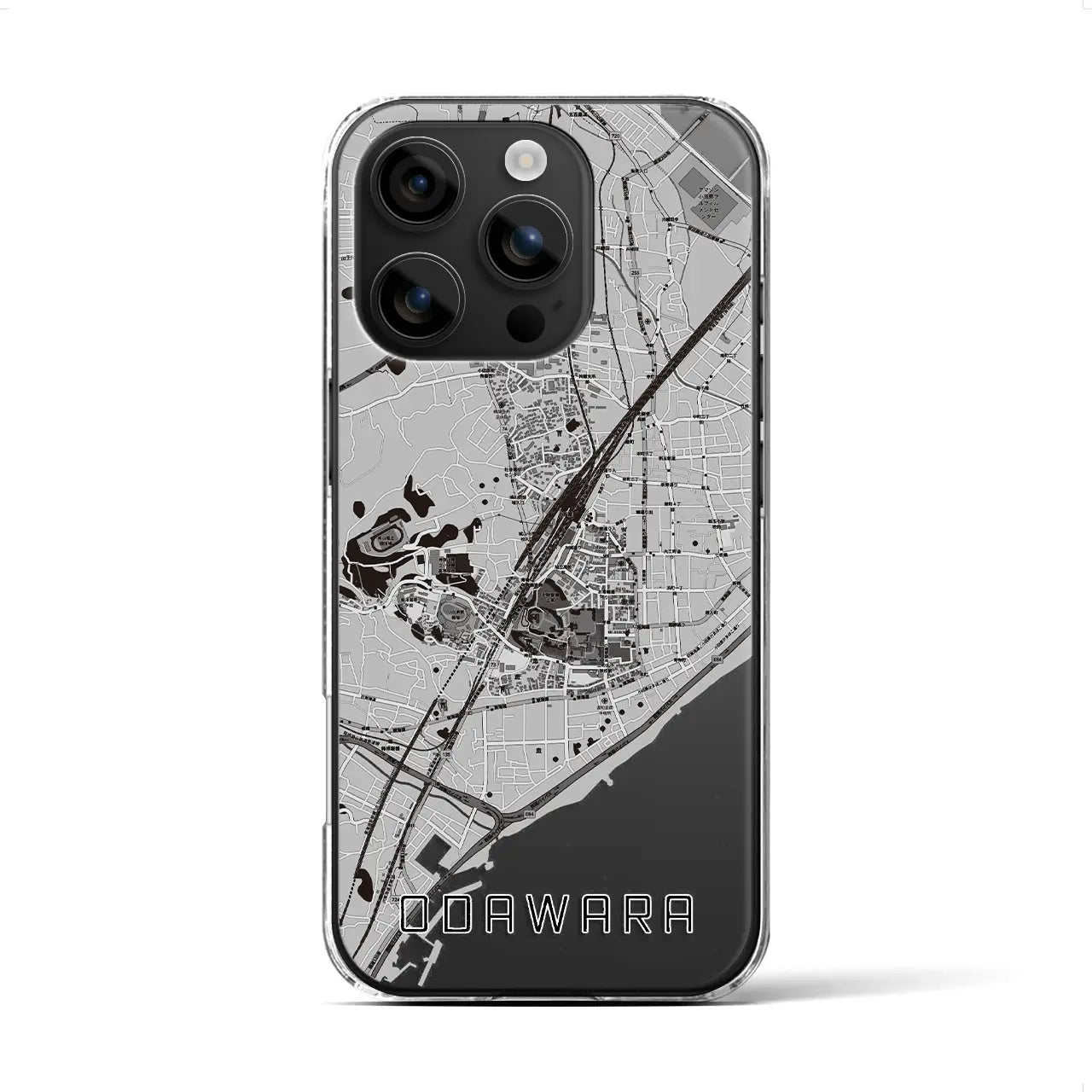 【小田原（神奈川県）】地図柄iPhoneケース（クリアタイプ）