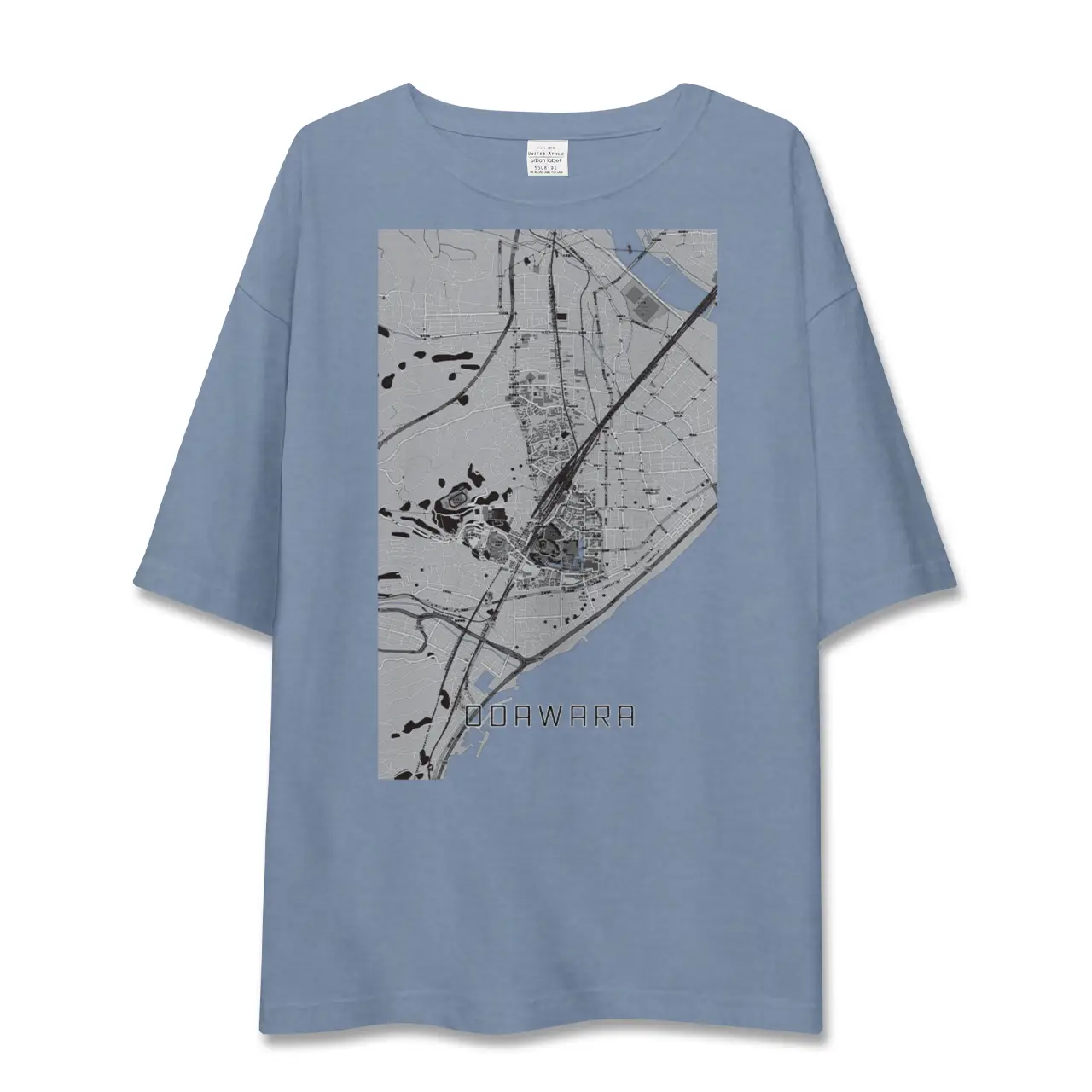 【小田原（神奈川県）】地図柄ビッグシルエットTシャツ