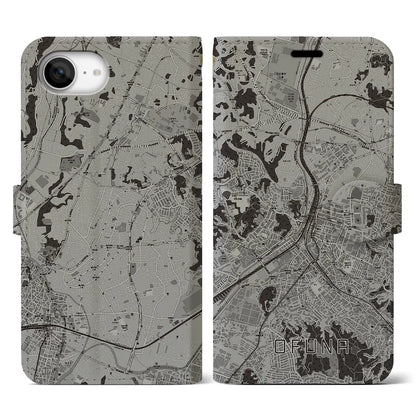 【大船（神奈川県）】地図柄iPhoneケース（手帳タイプ）