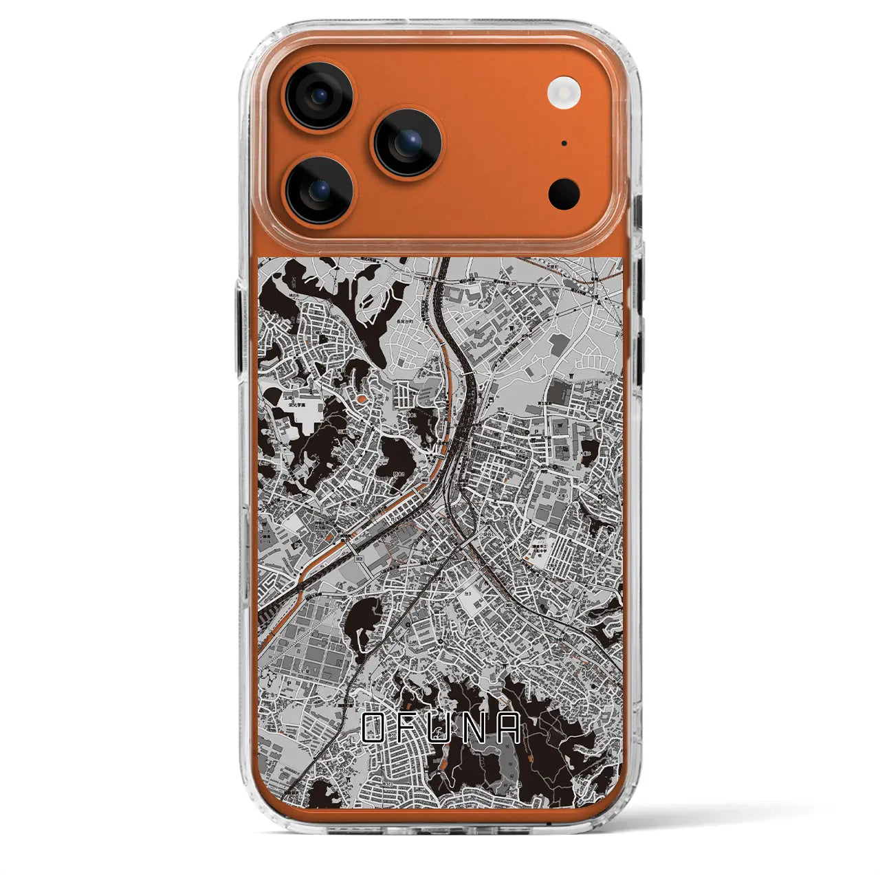 【大船（神奈川県）】地図柄iPhoneケース（MagSafeタイプ）