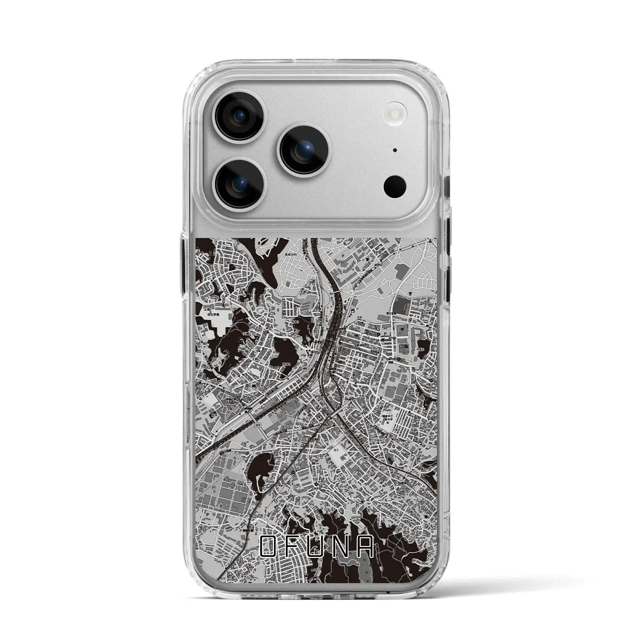 【大船（神奈川県）】地図柄iPhoneケース（MagSafeタイプ）