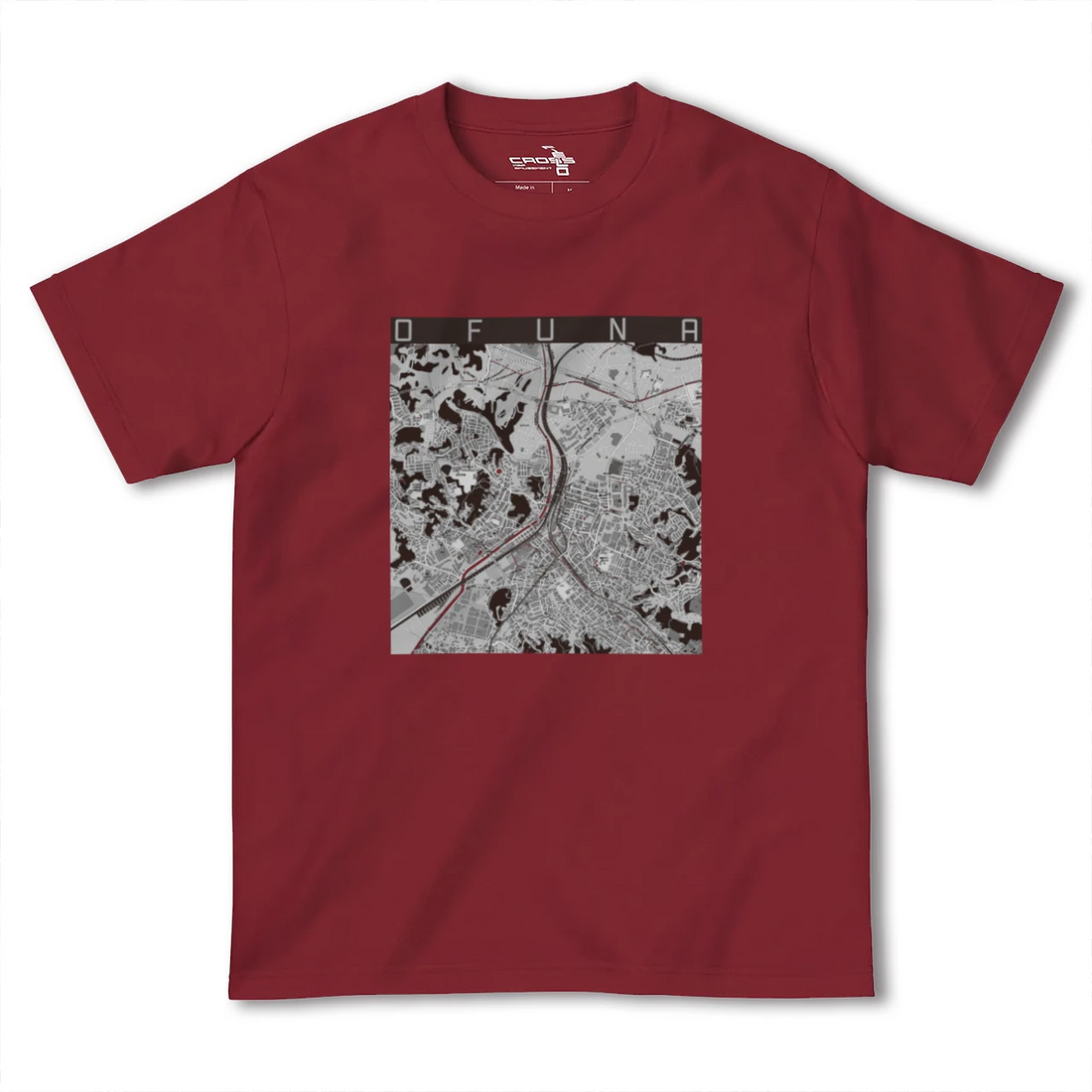 【大船(神奈川県)】地図柄ヘビーウェイトTシャツ