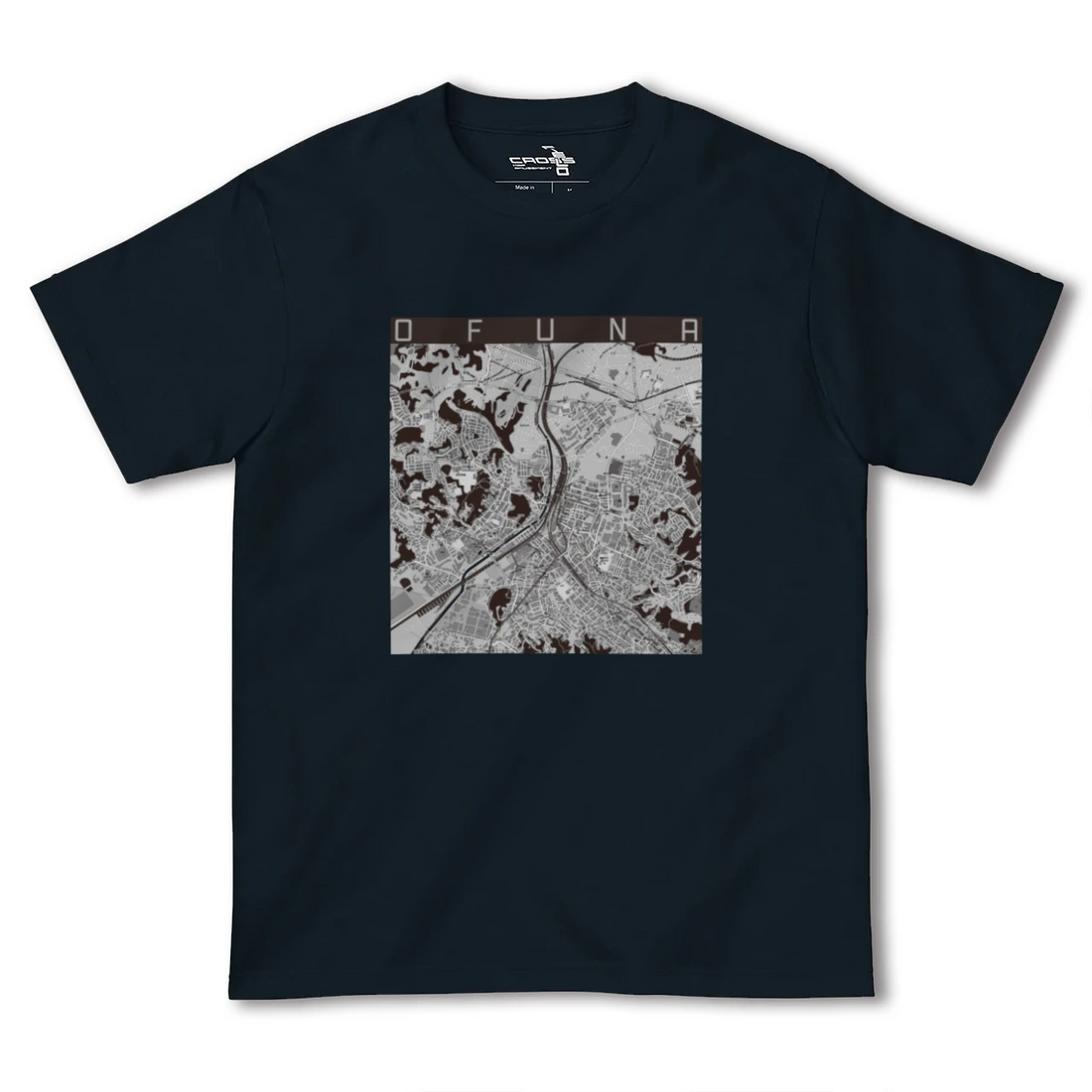 【大船(神奈川県)】地図柄ヘビーウェイトTシャツ