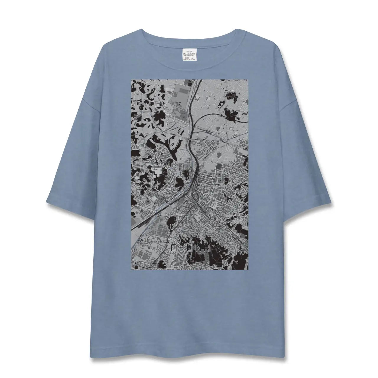 【大船（神奈川県）】地図柄ビッグシルエットTシャツ