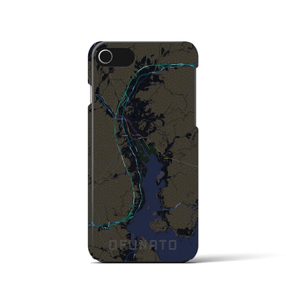 【大船渡（岩手県）】地図柄iPhoneケース（バックカバータイプ）