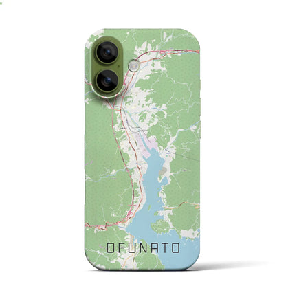 【大船渡（岩手県）】地図柄iPhoneケース（バックカバータイプ）