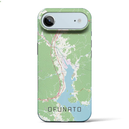 【大船渡（岩手県）】地図柄iPhoneケース（バックカバータイプ）