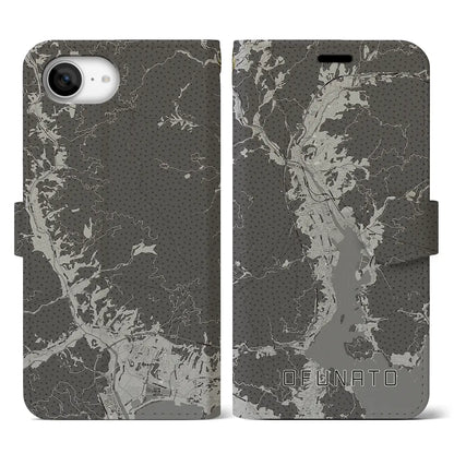 【大船渡（岩手県）】地図柄iPhoneケース（手帳タイプ）