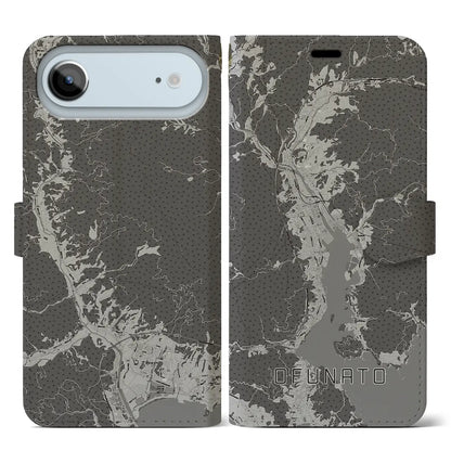 【大船渡（岩手県）】地図柄iPhoneケース（手帳タイプ）