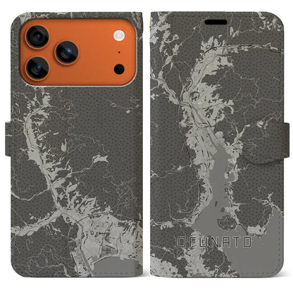 【大船渡（岩手県）】地図柄iPhoneケース（手帳タイプ）