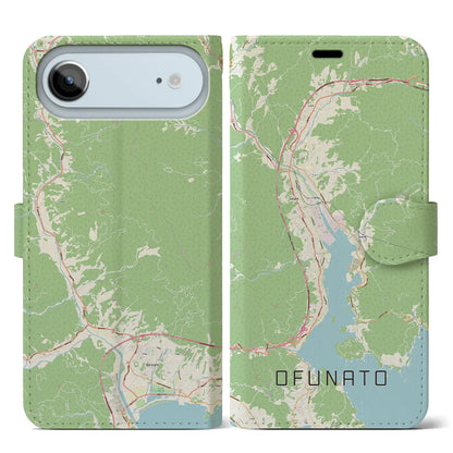 【大船渡（岩手県）】地図柄iPhoneケース（手帳タイプ）