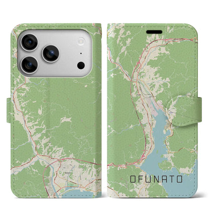 【大船渡（岩手県）】地図柄iPhoneケース（手帳タイプ）