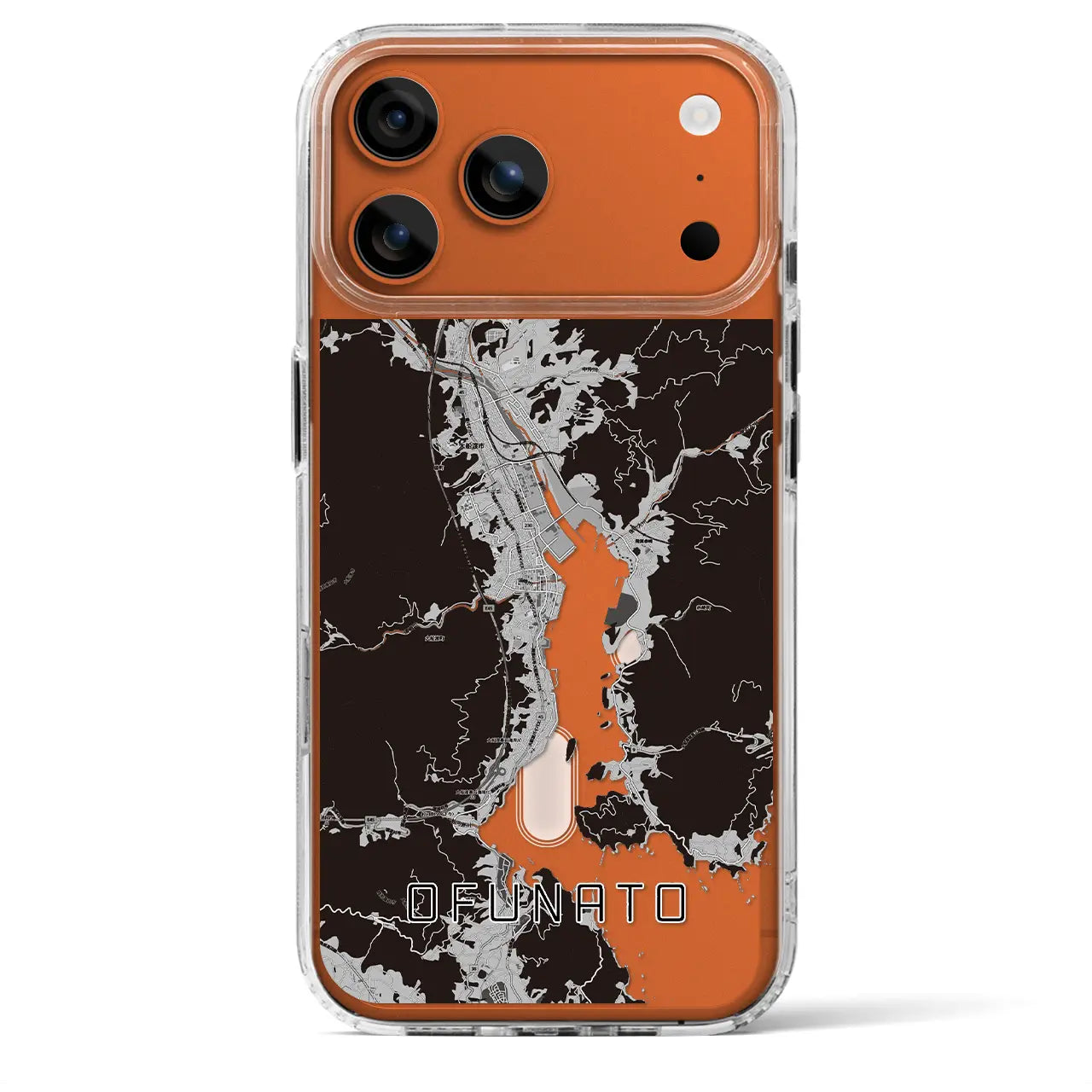 【大船渡（岩手県）】地図柄iPhoneケース（MagSafeタイプ）