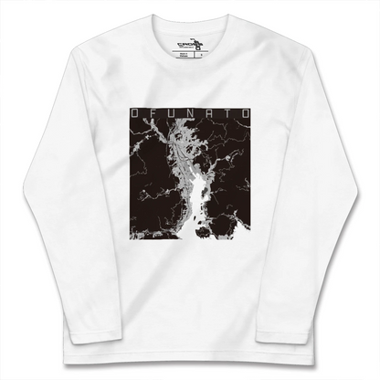 【大船渡（岩手県）】地図柄ロングスリーブTシャツ