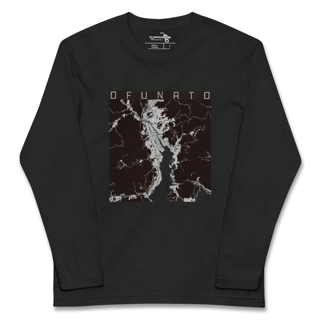 【大船渡（岩手県）】地図柄ロングスリーブTシャツ