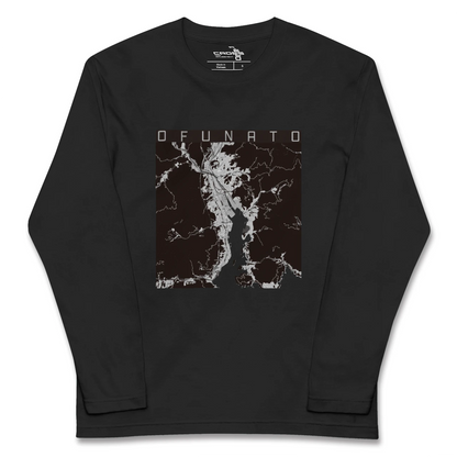 【大船渡（岩手県）】地図柄ロングスリーブTシャツ