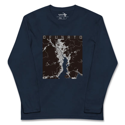 【大船渡（岩手県）】地図柄ロングスリーブTシャツ