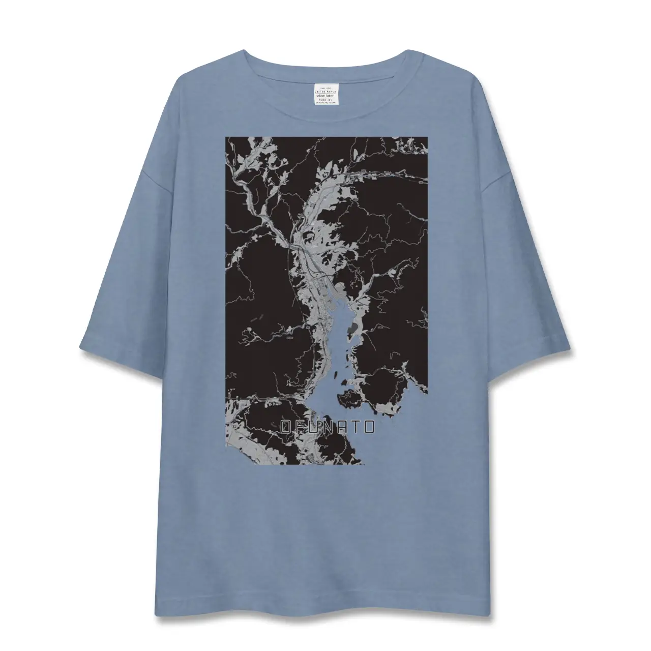 【大船渡（岩手県）】地図柄ビッグシルエットTシャツ