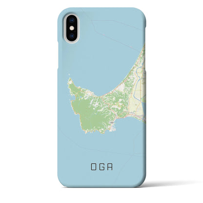 【男鹿（秋田県）】地図柄iPhoneケース（バックカバータイプ）