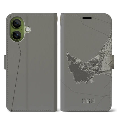 【男鹿（秋田県）】地図柄iPhoneケース（手帳タイプ）