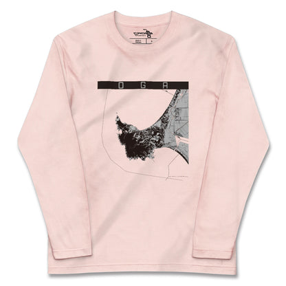 【男鹿（秋田県）】地図柄ロングスリーブTシャツ