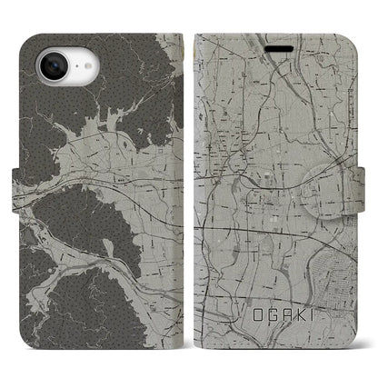 【大垣（岐阜県）】地図柄iPhoneケース（手帳タイプ）