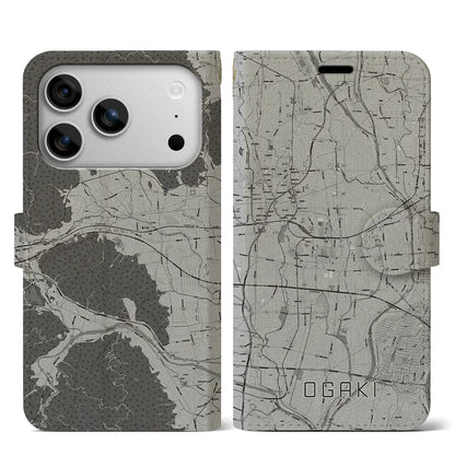 【大垣（岐阜県）】地図柄iPhoneケース（手帳タイプ）