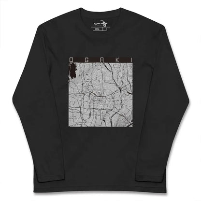 【大垣（岐阜県）】地図柄ロングスリーブTシャツ
