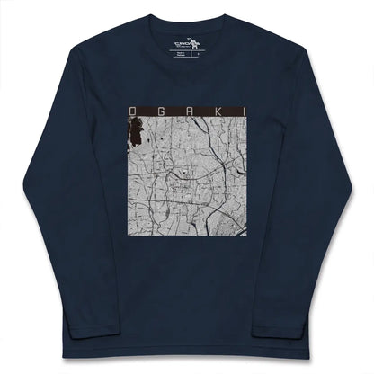 【大垣（岐阜県）】地図柄ロングスリーブTシャツ