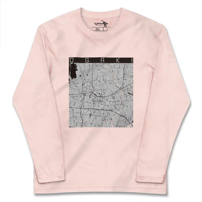 【大垣（岐阜県）】地図柄ロングスリーブTシャツ