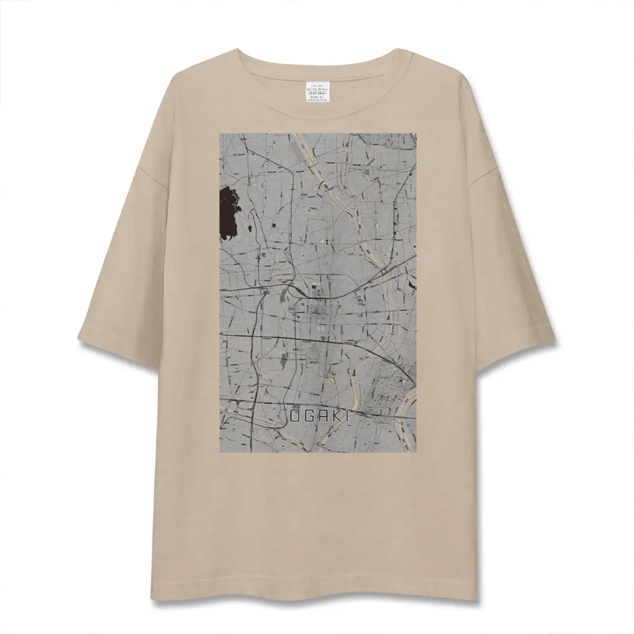【大垣（岐阜県）】地図柄ビッグシルエットTシャツ
