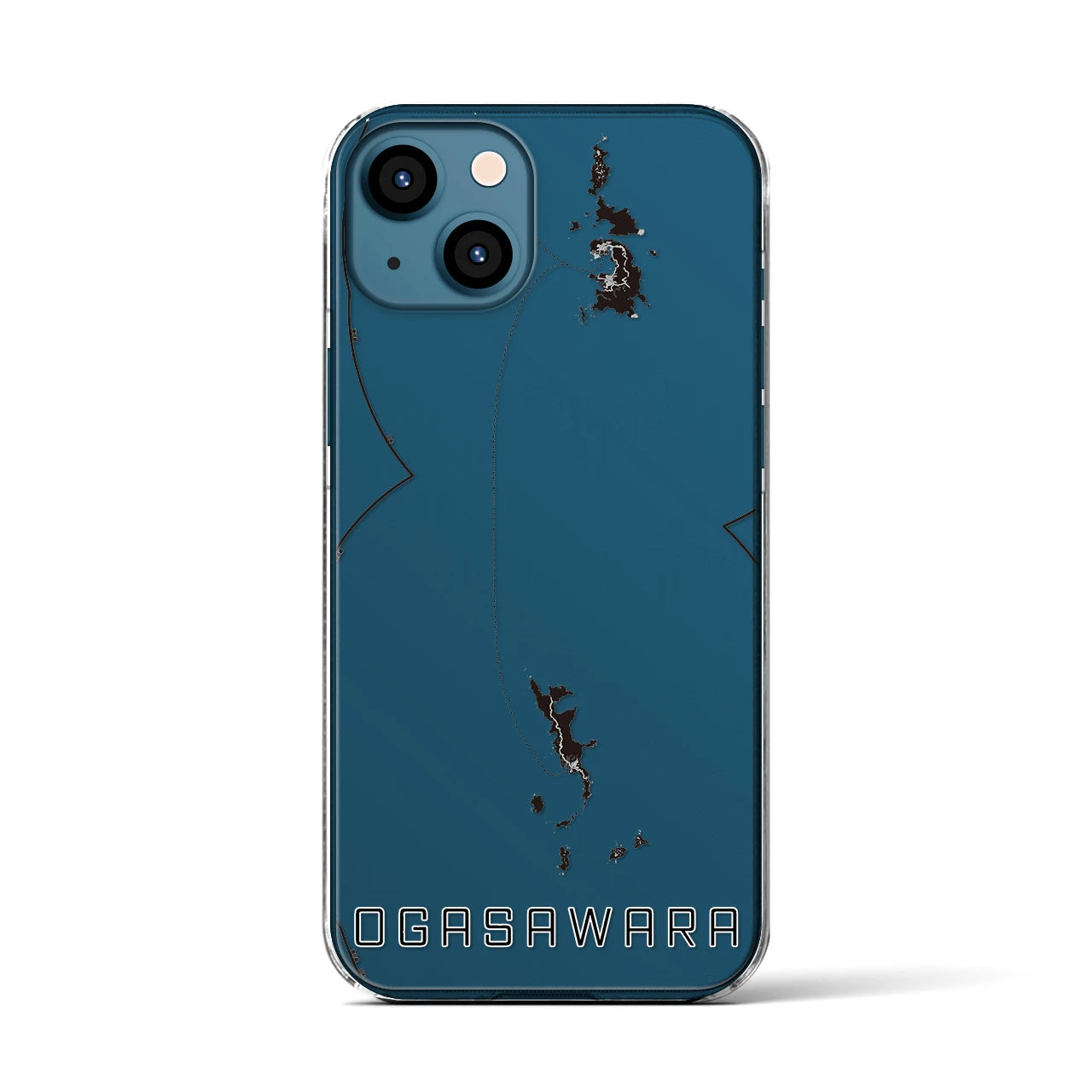 【小笠原（東京都）】地図柄iPhoneケース（クリアタイプ）