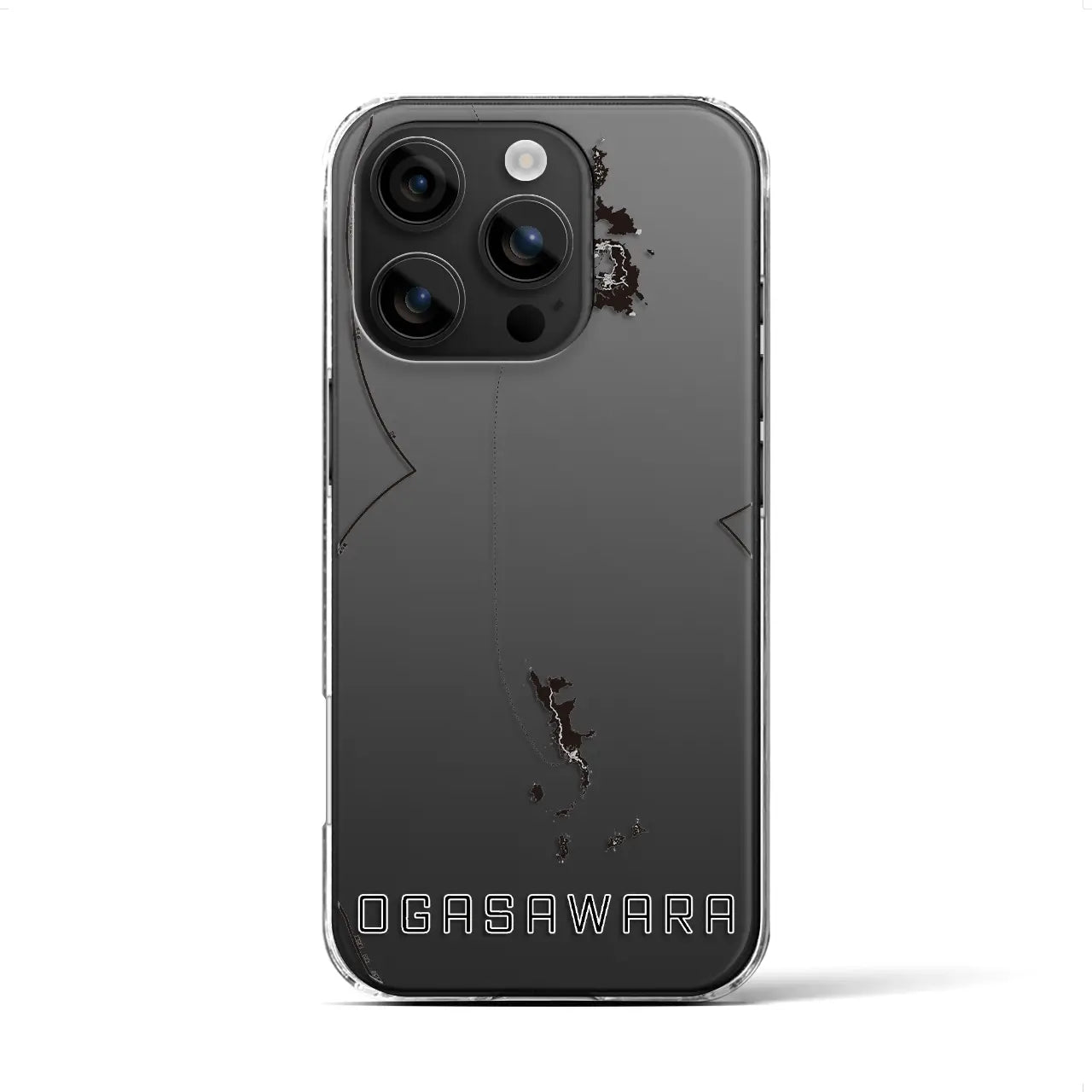 【小笠原（東京都）】地図柄iPhoneケース（クリアタイプ）