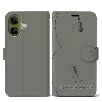 【小笠原（東京都）】地図柄iPhoneケース（手帳タイプ）