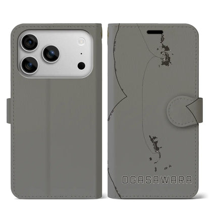 【小笠原（東京都）】地図柄iPhoneケース（手帳タイプ）