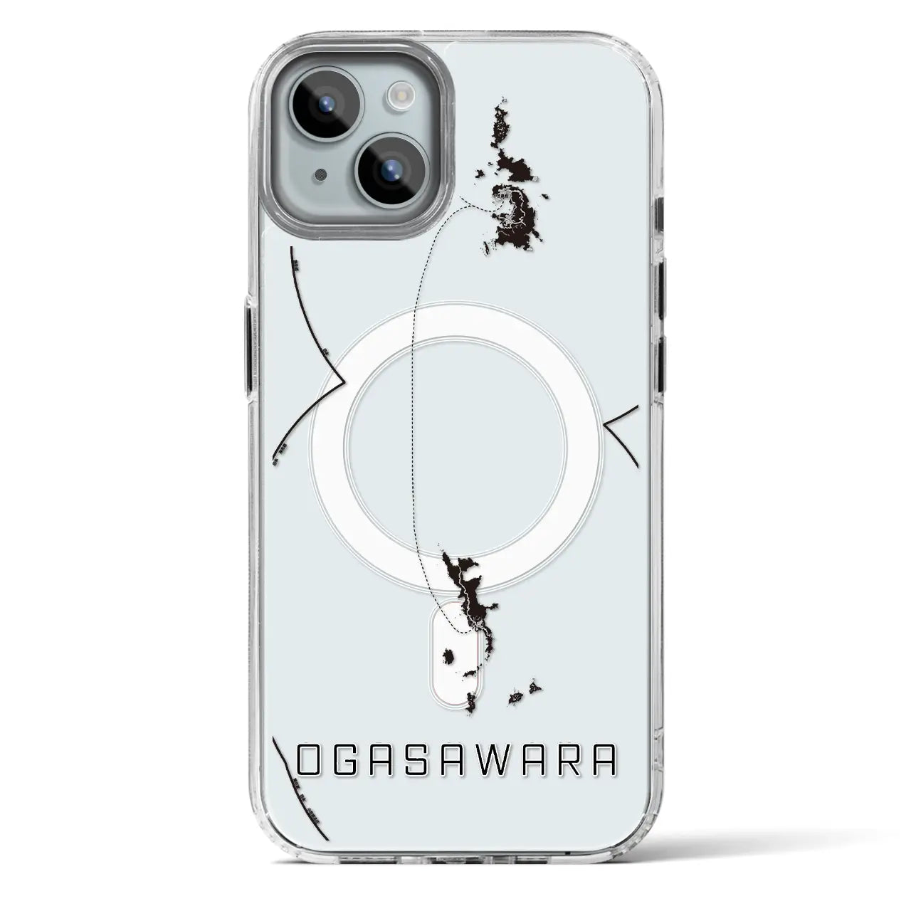 【小笠原（東京都）】地図柄iPhoneケース（MagSafeタイプ）