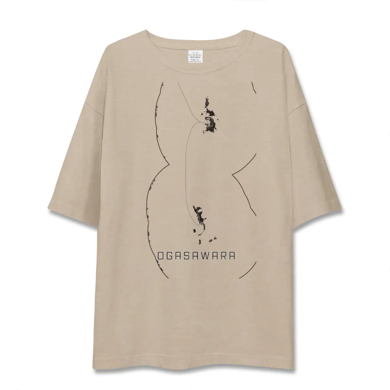 【小笠原（東京都）】地図柄ビッグシルエットTシャツ