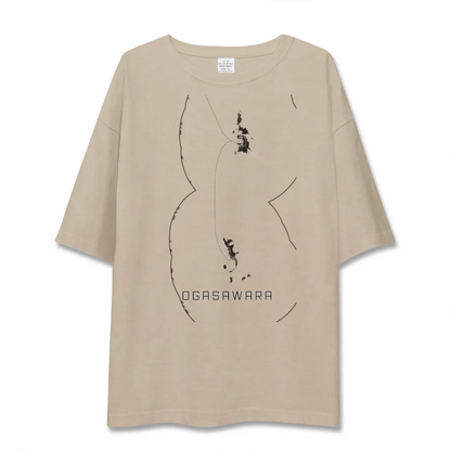 【小笠原（東京都）】地図柄ビッグシルエットTシャツ