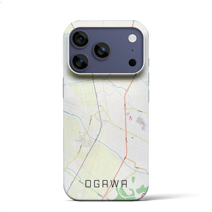 【小川（熊本県）】地図柄iPhoneケース（バックカバータイプ）