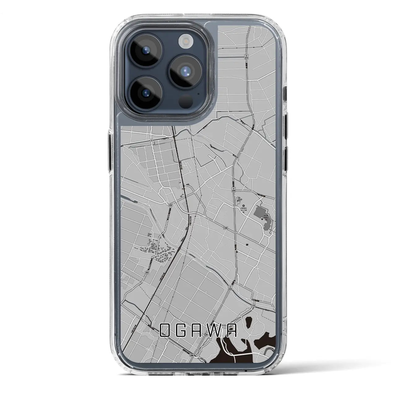 【小川（熊本県）】地図柄iPhoneケース（MagSafeタイプ）