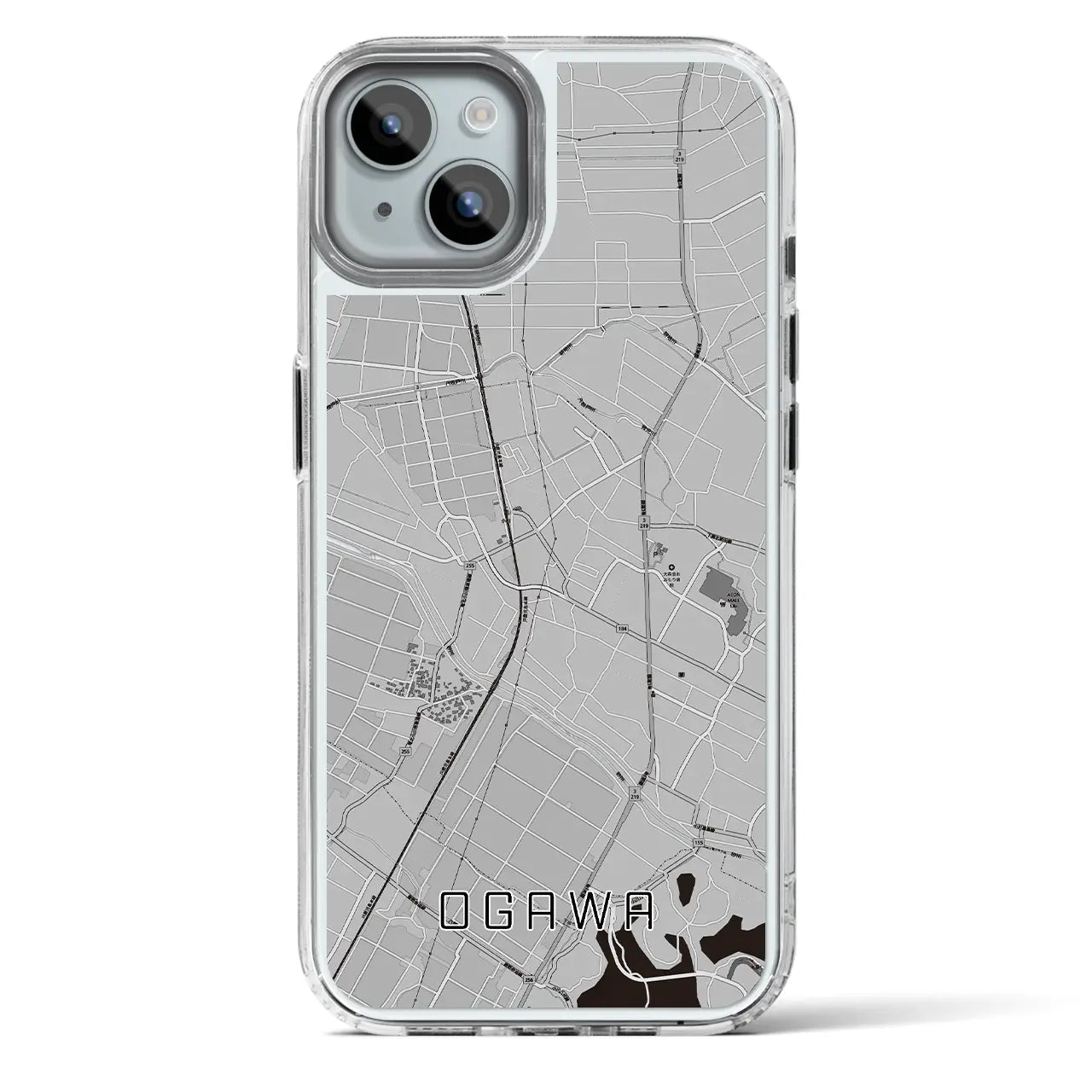 【小川（熊本県）】地図柄iPhoneケース（MagSafeタイプ）