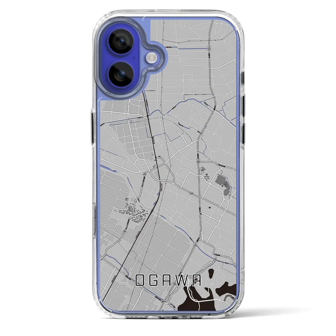 【小川（熊本県）】地図柄iPhoneケース（MagSafeタイプ）